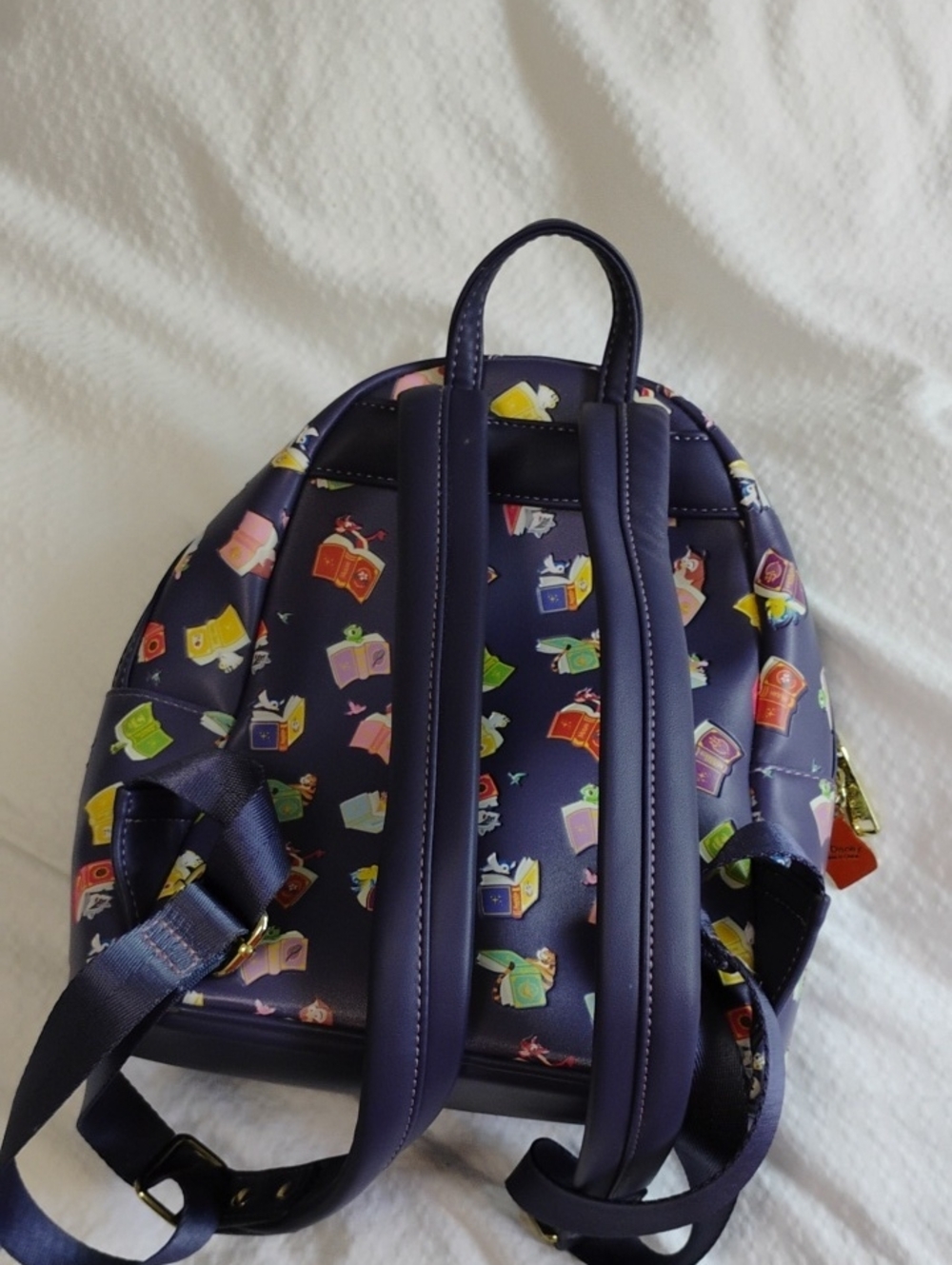 Loungefly Purple Disney Bookstack Mini Backpack - Picture 3 of 5